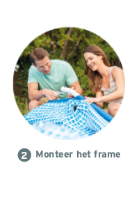 Montage de la piscine Intex Metal Frame étape 2