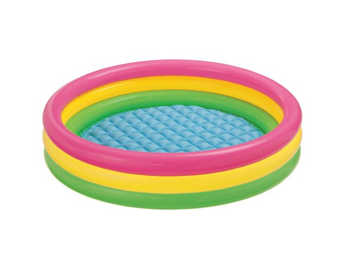 Piscine gonflable pour bébé 3 boudins 114 cm de diamètre INTEX