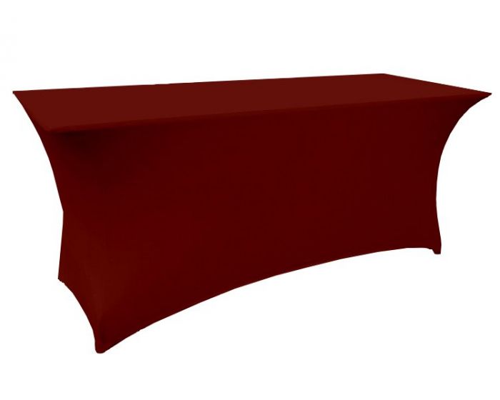 Housse Table Buffet Rouge Bordeaux 180 x 76 x 74