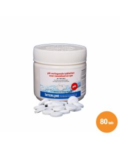 Interline pH Moins comprimés 8 g pour piscine - 80 comprimés