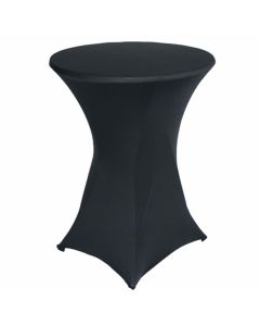 Housse table haute noir