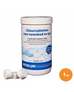 Interline Traitement de l'eau au chlore en pastilles de 20 g 1 kg