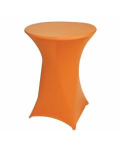 Housse table haute orange