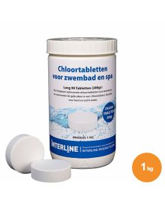 Interline Galets de chlore 200 g pour piscine 1 kg