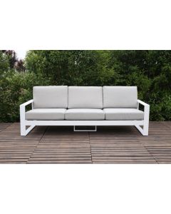 Banc 3 places Ensemble lounge Quatar - Blanc