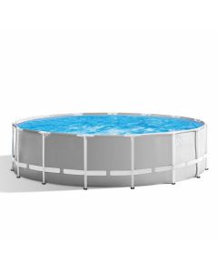 Intex Prism Frame Premium piscine hors-sol ronde Ø 457 x 122 cm avec kit d'entretien