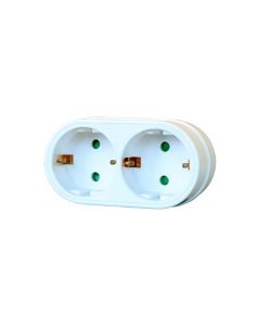 Adaptateur multiprise 2 prises 2 pôles avec terre Brennenstuhl