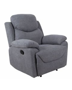 Fauteuil relax Daniel gris réglable en 3 positions