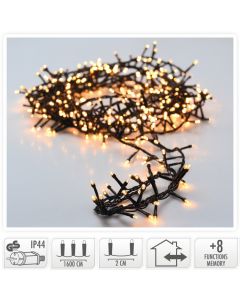 Micro-guirlande lumineuse en grappe 800 ampoules LED Blanc - 16 mètres