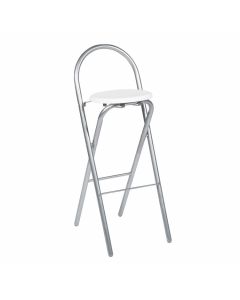 Tabouret pliant blanc