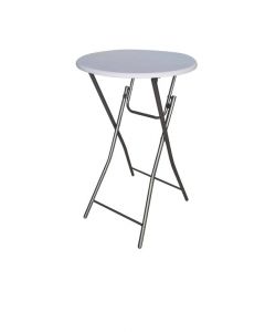 Table debout pliable Ø 65cm blanc