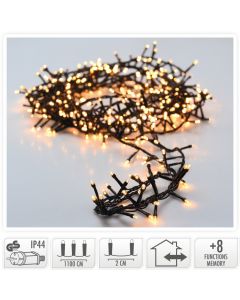 Micro-guirlande lumineuse en grappe 560 ampoules LED Blanc - 11 mètres