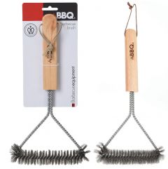 Brosse BBQ en acier inoxydable 30 x 14 cm