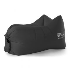 Pouf gonflable SeatZac noir