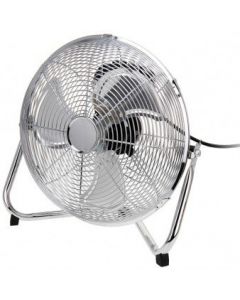 Ventilateur de sol argenté à 3 vitesses avec pales de 30 cm
