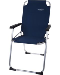 Chaise de camping en aluminium de couleur bleu foncé