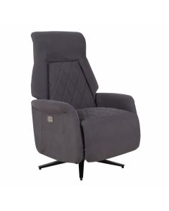 Fauteuil relax Dean gris pour un confort d'assise optimal