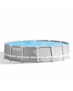 Intex Prism Frame Premium piscine hors-sol ronde Ø 427 x 107 cm avec kit d'entretien