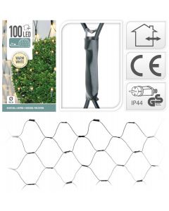 Filet lumineux pour buis 100 ampoules LED blanc chaud