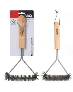 Brosse BBQ en acier inoxydable 30 x 14 cm