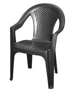 Chaise de jardin Ischia empilable au dossier tressé