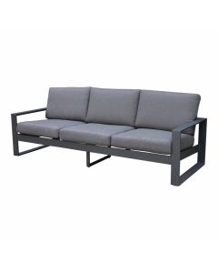 Banc 3 places Ensemble lounge Quatar - Gris