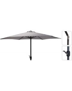 Parasol droit "Panama" Ø270cm gris