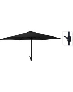 Parasol sur mât "Panama" Ø270cm noir