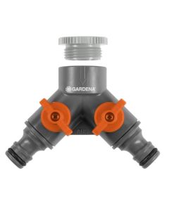 Gardena Distributeur 2 voies pour robinet 26,5/21 mm