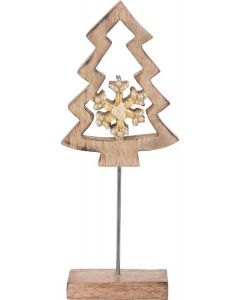Sapin de Noël en Bois sur Pied - 30 CM