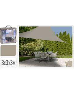 Voile d'ombrage 3x3x3 Triangle Beige