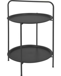 Table ronde à double plateau pour extérieur Ambiance - Ø50 cm