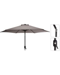 Parasol droit "Panama" Ø270cm taupe