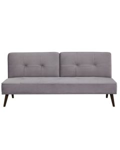Pure Garden & Living canapé-lit Lazio 1 place en velours gris