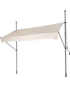 Store banne extérieur couleur crème 250 x 120 cm