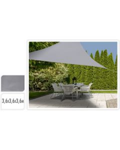 Voile d'ombrage 360x360x360 Triangle - Gris