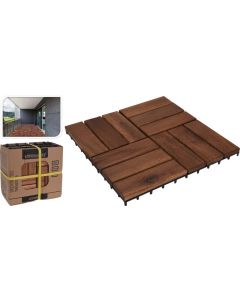 Dalles de terrasse en lot de 9 pièces 30 x 30 cm