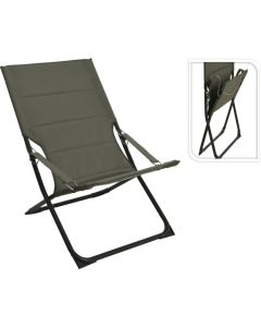 Fauteuil pliant rembourré vert