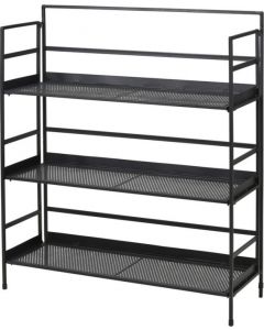 Étagère à plantes sur 3 niveaux avec plateaux en maille