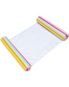 Swim Essentials hamac de piscine gonflable arc-en-ciel 116x78 cm