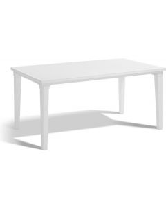 Table de jardin Allibert Futura blanc - 165 x 94 x 74