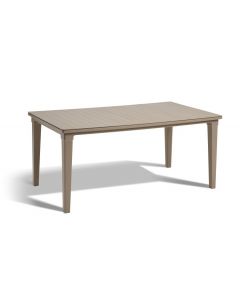 Allibert Futura table de jardin cappuccino - 165 x 94 x 74