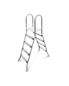 W'eau Échelle de piscine double en inox A-frame 2 x 4 marches AISI 304