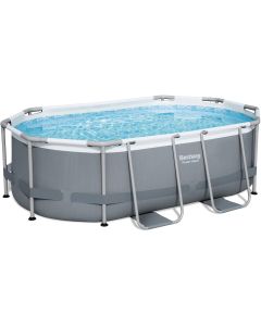 Bestway Power Steel piscine hors-sol ovale 305 x 200 x 84 cm avec pompe de filtration