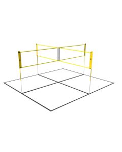 Umbro Filet de sport crossnet 4 carrés pour volley-ball, foot-volley et badminton 400 x 168 cm