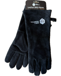 Grill Fanatics gants de barbecue en cuir résistants à la chaleur
