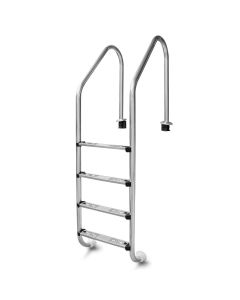 W'eau Échelle de piscine 4 marches en inox AISI 304 pour piscine enterrée