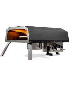 BASTE Four à pizza à gaz avec pierre rotative en inox pour jardin