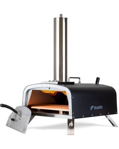 BASTE Four à pizza d'extérieur à bois en acier inoxydable