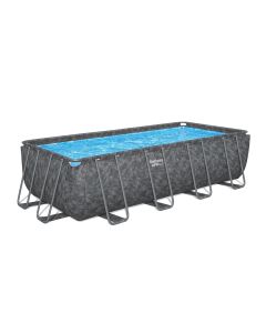 Bestway APX 365 piscine hors-sol tubulaire rectangulaire 549 x 274 x 132 cm avec filtre à sable et accessoires